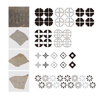 토기 문양 패턴 이미지