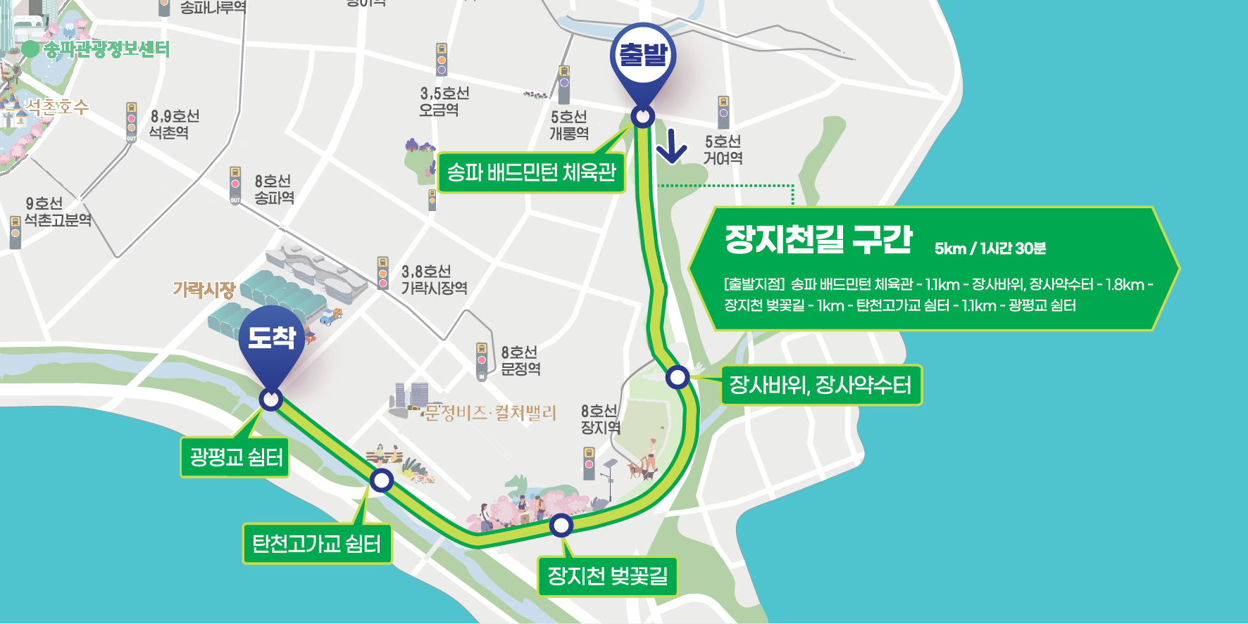 장지천길 이미지