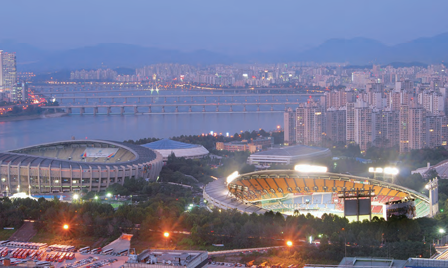 Complete view of Jamsil Sports Complex